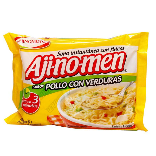 SOPA LISTA AJINOMEN 80G POLLO VERDURAS